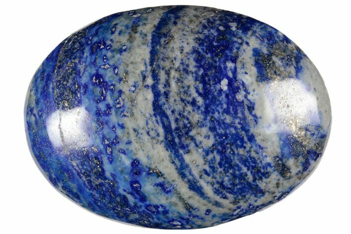 Polished Lapis Lazuli Palm Stone - Pakistan #187649